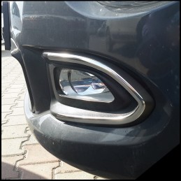 MARCOS ACERO INOXIDABLE FAROS ANTINIEBLAS FIAT 500X 2015 