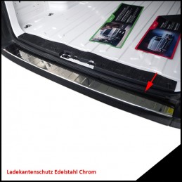 PROTECTOR PARACHOQUES TRASERO ACERO INOXIDABLE VW CRAFTER 2017 