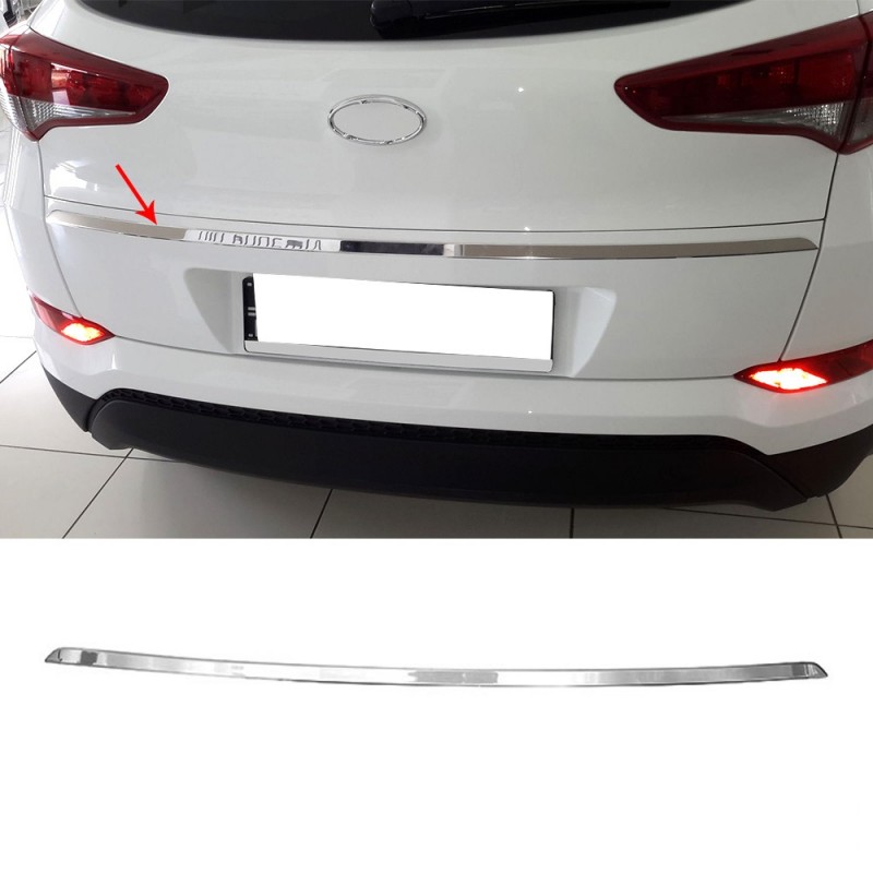 EMBELLECEDOR PORTON TRASERO ACERO INOXIDABLE HYUNDAI TUCSON 2015