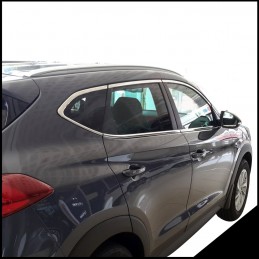 CUBRE MARCO VENTANA EN ACERO INOXIDABLE HYUNDAI TUCSON 2015  14 