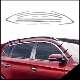 CUBRE MARCO VENTANA ACERO INOXIDABLE HYUNDAI TUCSON 2015  10 PIE