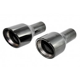 Colas de escape  89mm Varios AUDI  VW negras