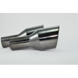 Colas de escape  89mm Varios AUDI  VW negras