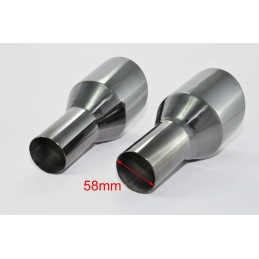 Colas de escape  89mm Varios AUDI  VW negras