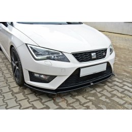 Espada lip delantero Seat Leon FR CUPRA  2012 2016 MAXTON brillo