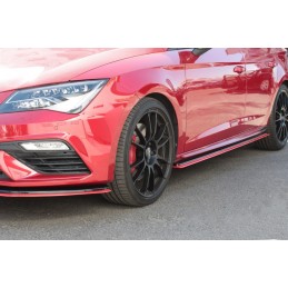 Faldones lip laterales Seat Leon CUPRA  2016  MAXTON v3