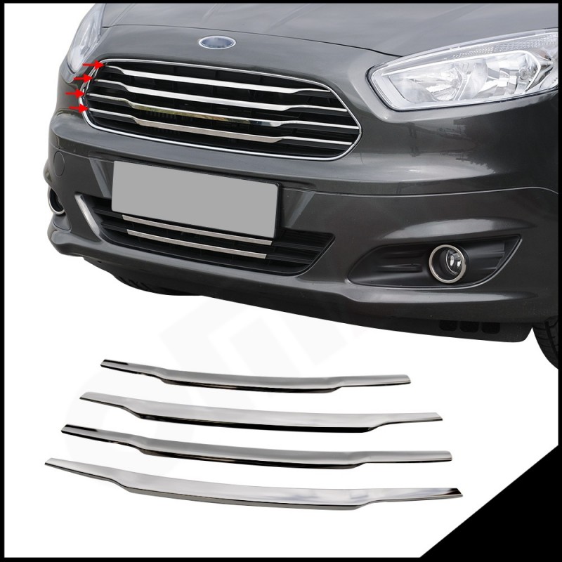 CUBRE PARRILLAS ACERO INOXIDABLE FORD TOURNEO COURIER 2014 