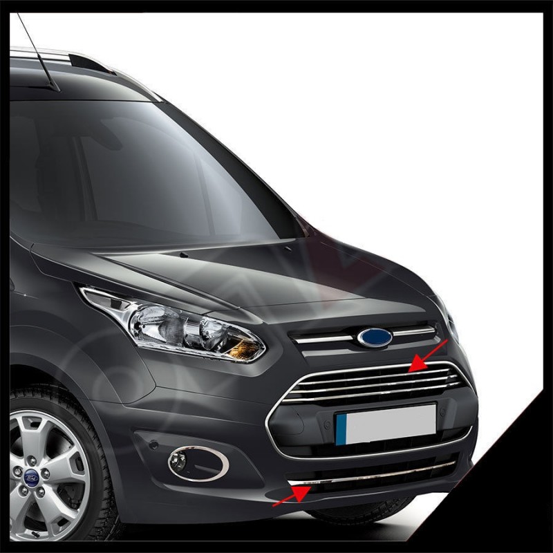 CUBRE MARCO PARRILLAS PARACHOQUES ACERO INOXIDABLE FORD CONNECT 