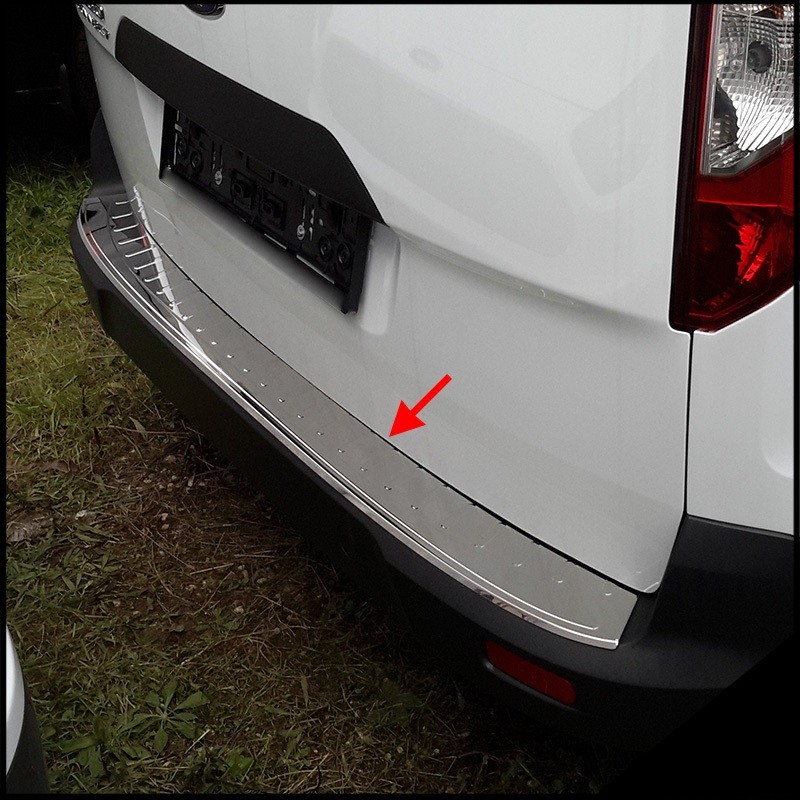 PROTECTOR PARACHOQUES TRASERO ACERO INOXIDABLE FORD CONNECT 2014