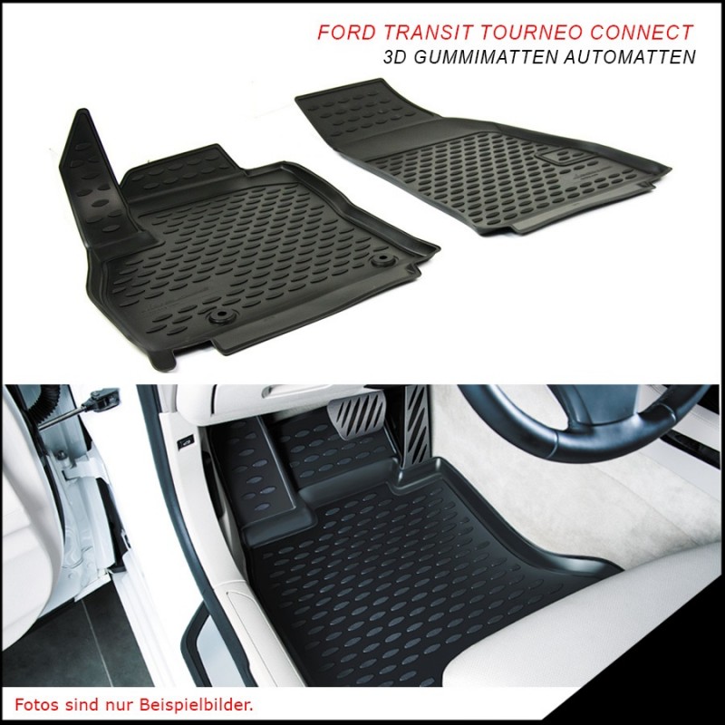 Alfombras de Goma 3D Ford Connect 2014  2 piezas