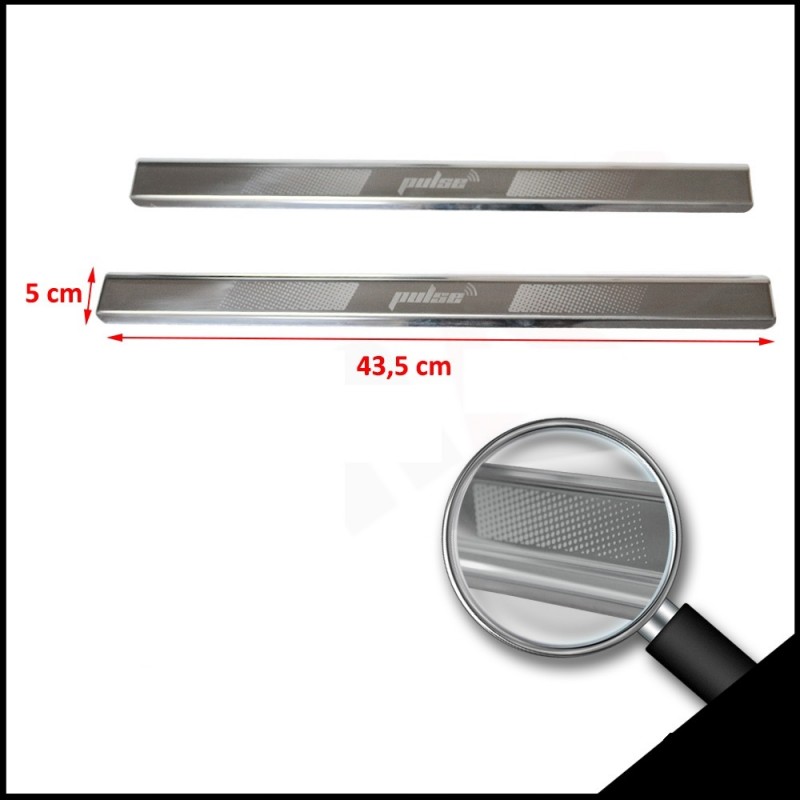 TALONERAS PUERTA ACERO INOXIDABLE CROMADO VW POLO 2009
