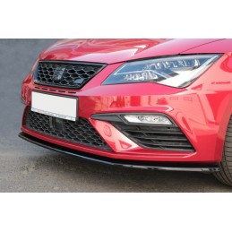 Espada lip delantero Seat Leon FR CUPRA 2016  MAXTON v 1 brillo