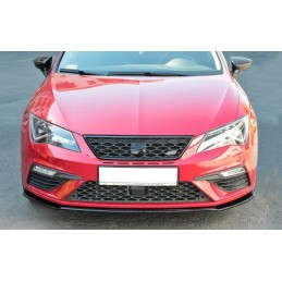Espada lip delantero Seat Leon FR CUPRA 2016  MAXTON v 2 brillo