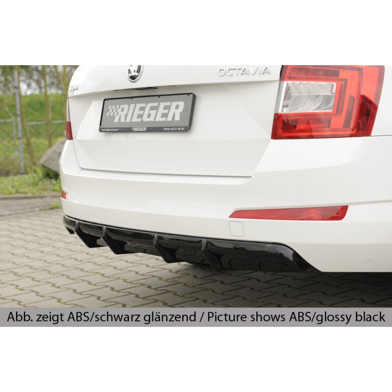 DIFUSOR TRASERO SKODA OCTAVIA 2017  SEDAN Y FAMILIAR PLASTICO AB