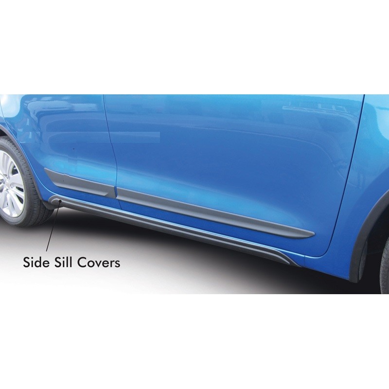 Protectores taloneras Suzuki Swift IV 5p excl  Sport 2017  Negro
