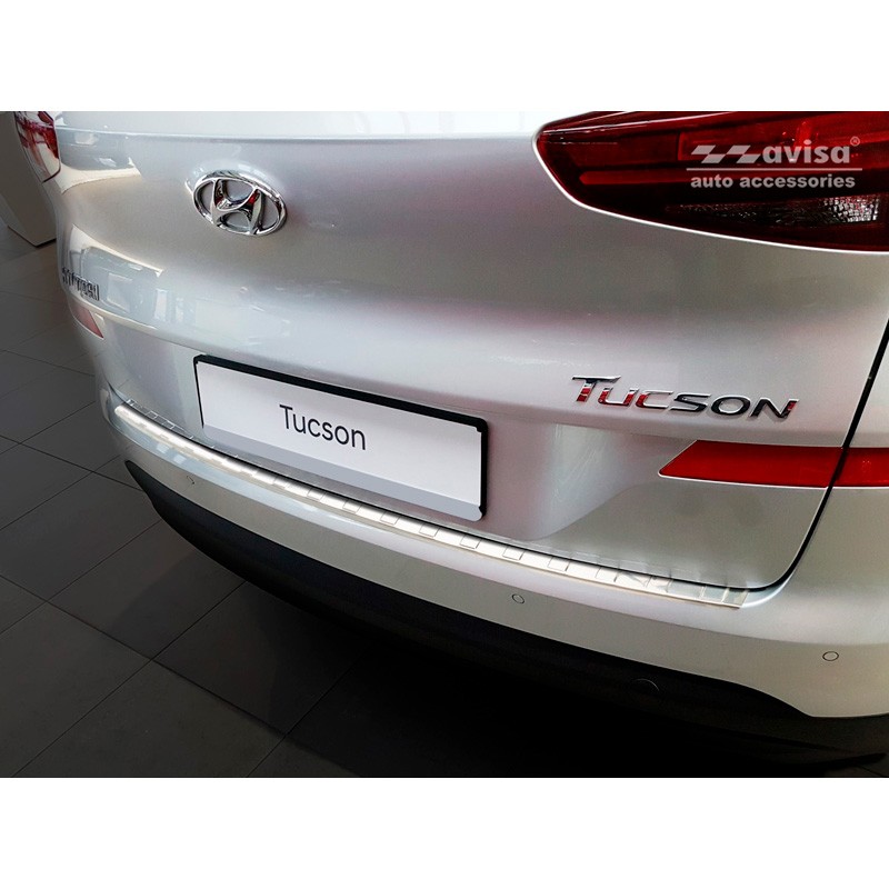 Protector parachoques trasero acero inoxidable Hyundai Tucson II
