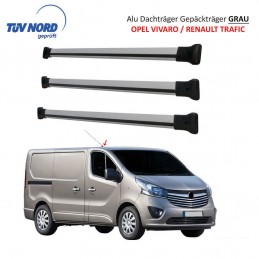 JUEGO DE 3 BARRAS PORTAEQUIPAJES RENAULT TRAFIC 2014  ALUMINIO G