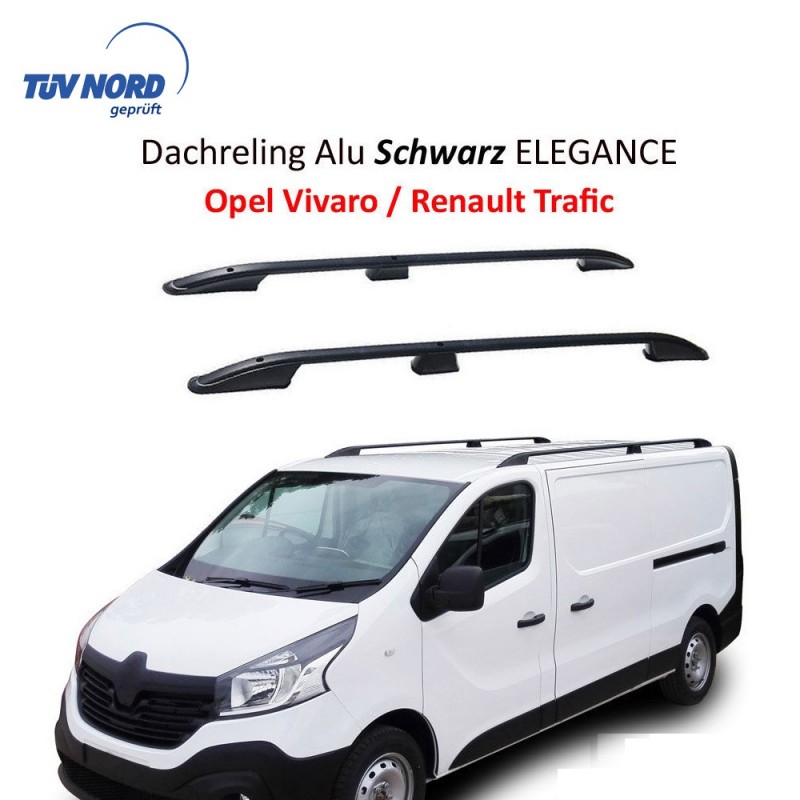 BARRAS LONGITUDINALES RENAULT TRAFIC 2014  NEGRAS