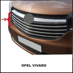 CUBRE PARRILLAS ACERO INOXIDABLE OPEL VIVARO 2014  4 PIEZAS