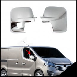 CUBRE RETROVISORES CROMADOS RENAULT TRAFIC 2014 