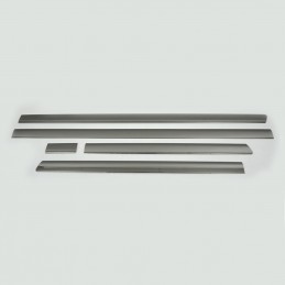 MOLDURAS LATERALES ACERO INOXIDABLE VW T5 2003  NEGRAS  5  PIEZA