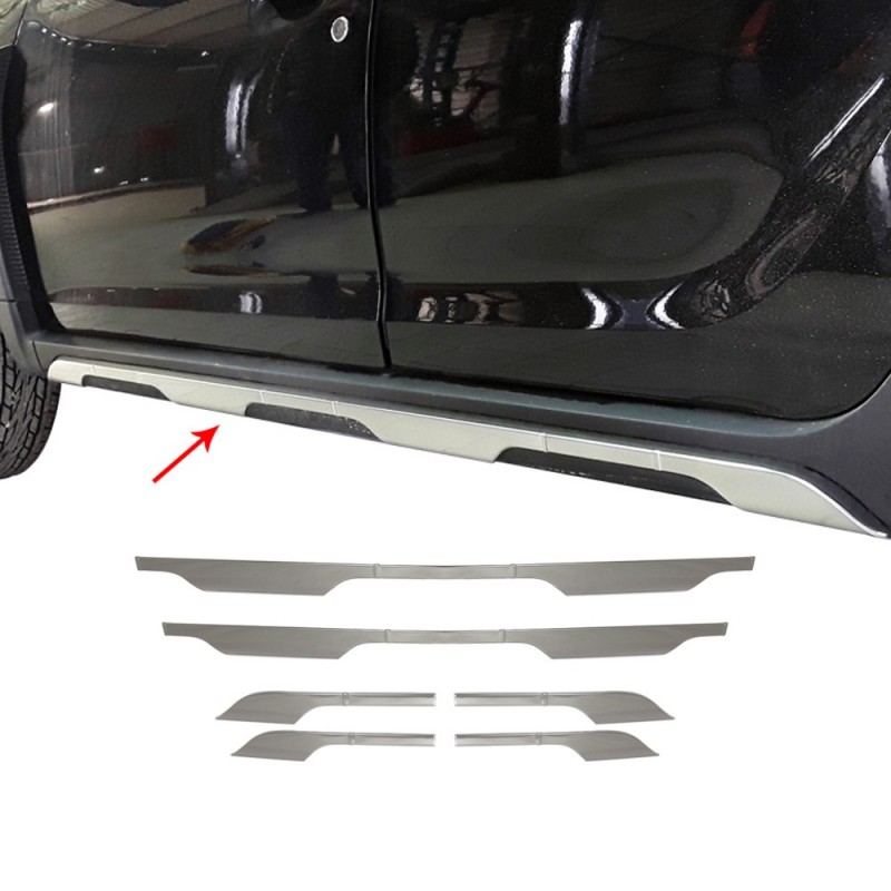 Molduras taloneras Acero Inoxidable Dacia Duster 2018  6 piezas