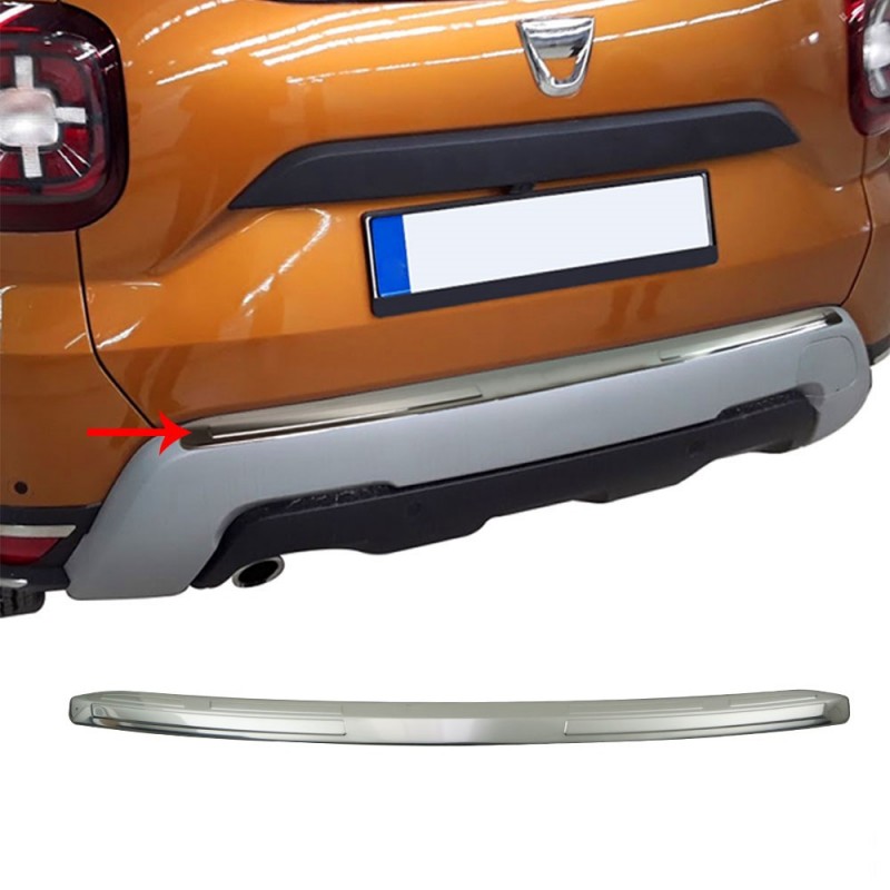 PROTECTOR PARACHOQUES TRASERO ACERO INOXIDABLE DACIA DUSTER 2018