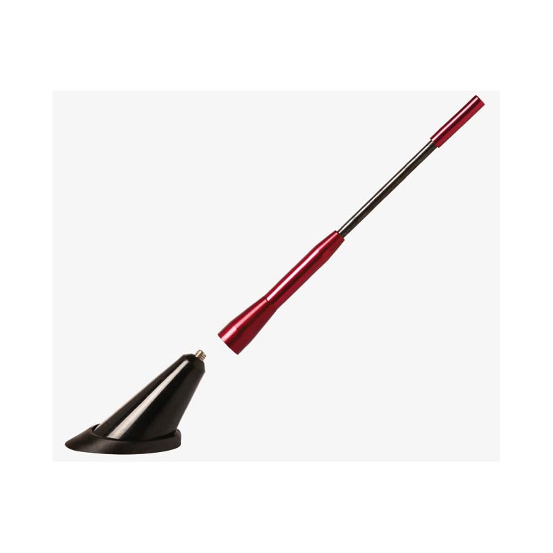 ANTENA ALU  16V  quot TUNING quot   ROJA Langd 180mm 