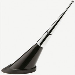ANTENA ALU   quot RACE SPORT quot  SHORT  PLATA Langd 90mm 
