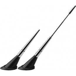 ANTENA ALU   quot TELESCOPICA quot   PLATA 190mm  Langd ihopfalld 110mm