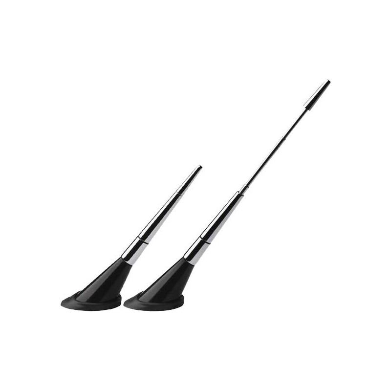 ANTENA ALU   quot TELESCOPICA quot   PLATA 190mm  Langd ihopfalld 110mm