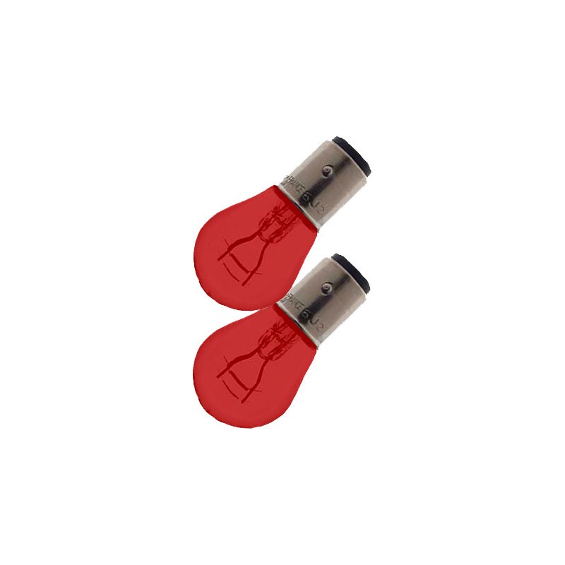 Bulb BA15S 5W rojo 2 piezas