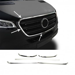 MARCO PARRILLA FRONTAL ACERO INOXIDABLE MERCERDES SPRINTER W907 