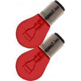 Bulb BAY15p 21W 5W rojo 2 piezas