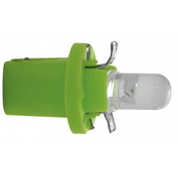B8 5p iluminacion de instrumentos LED 12 V 2W   verde  2 piezas 