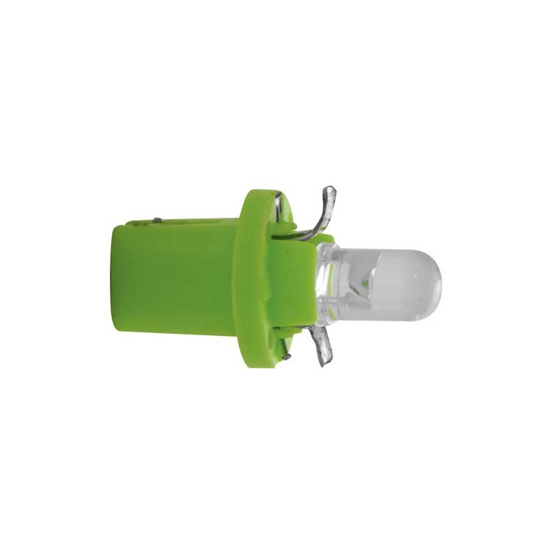B8 5p iluminacion de instrumentos LED 12 V 2W   verde  2 piezas 