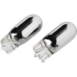 BA15S T10 con base cristal   naranja  2 piezas 