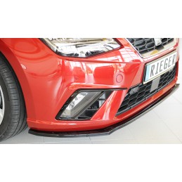 Espada lip delantero Seat Ibiza KJ RIEGER negro brillo