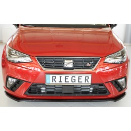 Espada lip delantero Seat Ibiza KJ RIEGER negro brillo