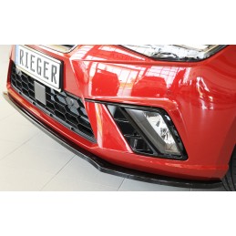 Espada lip delantero Seat Ibiza KJ RIEGER negro brillo