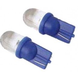 T10 luz de posicion LED   azul  2 piezas 