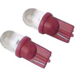 T10 luz de posicion LED   rojo  2 piezas 