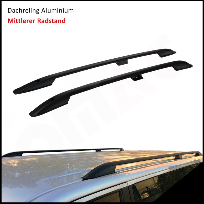 BARRAS TECHO LONGITUDINALES NEGRAS MERCEDES VITO W639 LARGA