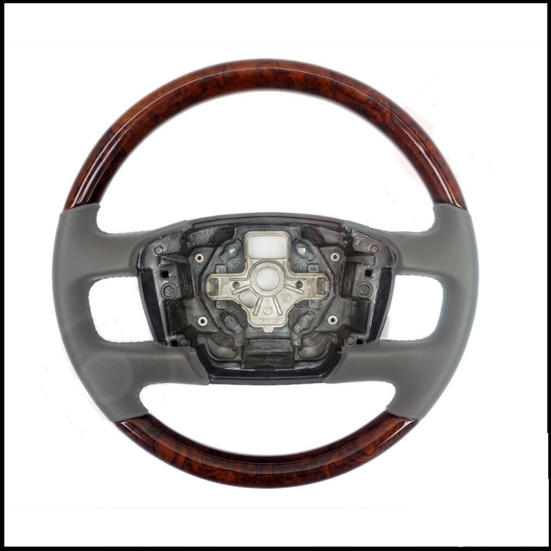 VOLANTE DE MADERA Y CUERO VW TOUAREG I 2003 2007