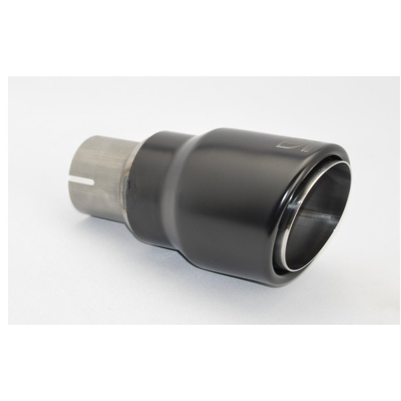 COLA ESCAPE ACERO INOXIDABLE NEGRA O90mm   Longitud 170 mm