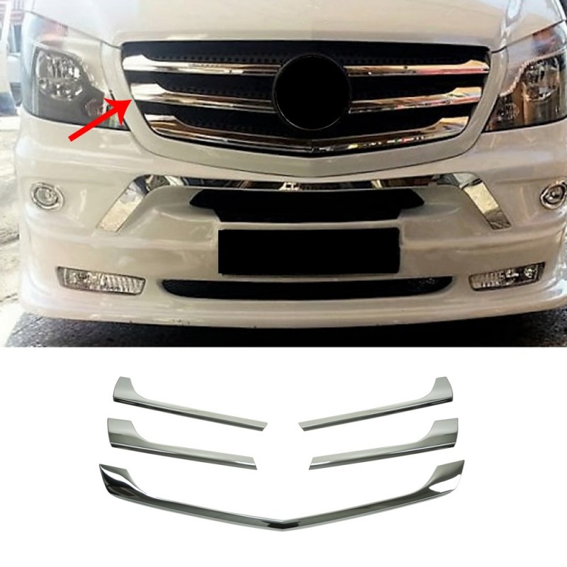 CUBRE PARRILLAS ACERO INOXIDABLE MERCEDES SPRINTER W906 2013 