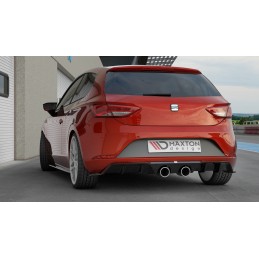 Difusor trasero Seat Leon Fr Cupra 2016  MAXTON R look negro