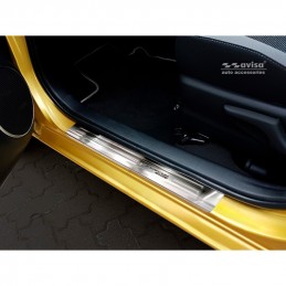 PROTECTORES MONTANTE PUERTA ACERO INOXIDABLE TOYOTA Yaris III Ha