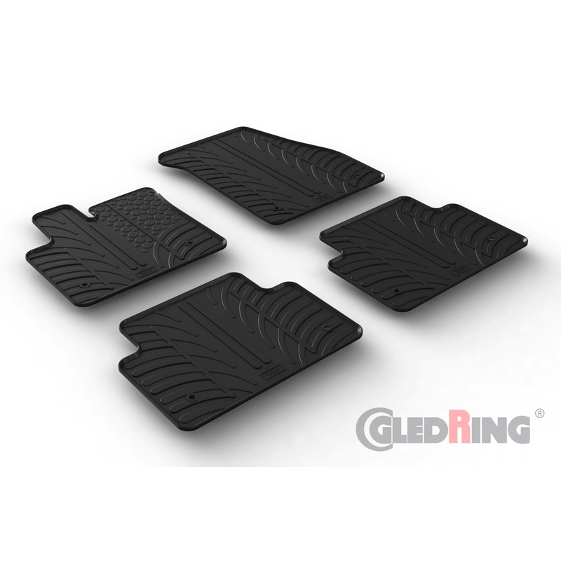 Alfombras de goma Range Rover Evoque 2019   Negras 4 piezas