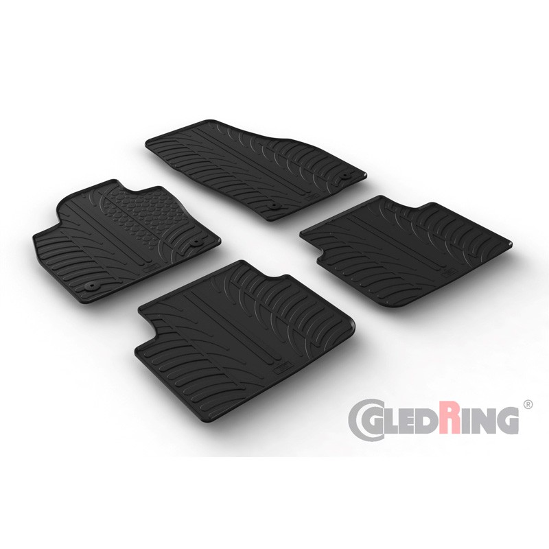 Alfombras de goma Skoda Scala HB 5P 2019  Negras 4 piezas